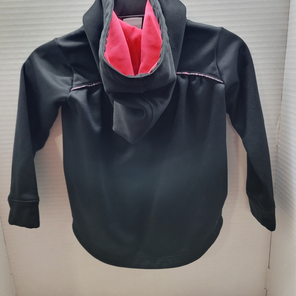 Nike Girls 2T Black Zip Hoodie & Pink Leggings 2-Piece Set - Picture 3 of 10
